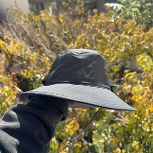 Adidas Black Wide-Brim Hat - Size L/XL, NWOT